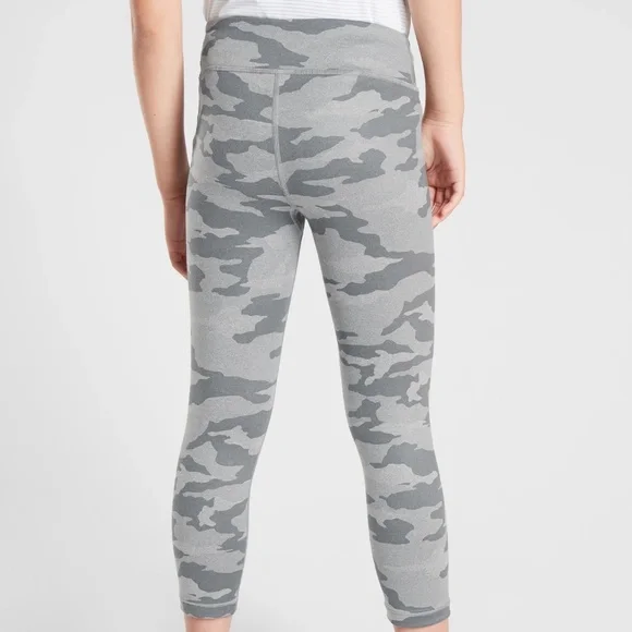 Athleta Girl • Gray Camo Printed Chit Chat Tight Leggings • Size XXL/16 - Picture 2 of 11